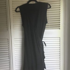 Allsaints black wrap dress